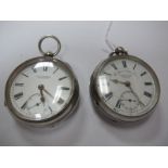 J. H. Simpson Penistone; A Hallmarked Silver Cased Openface Pocketwatch, the signed dial with