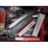 Assorted Pens and Pencils, Vintage boxes, etc:- One Box