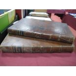 A Campbell's Bible 1813, volumes one and two, leather bound with gilt tooled spines.