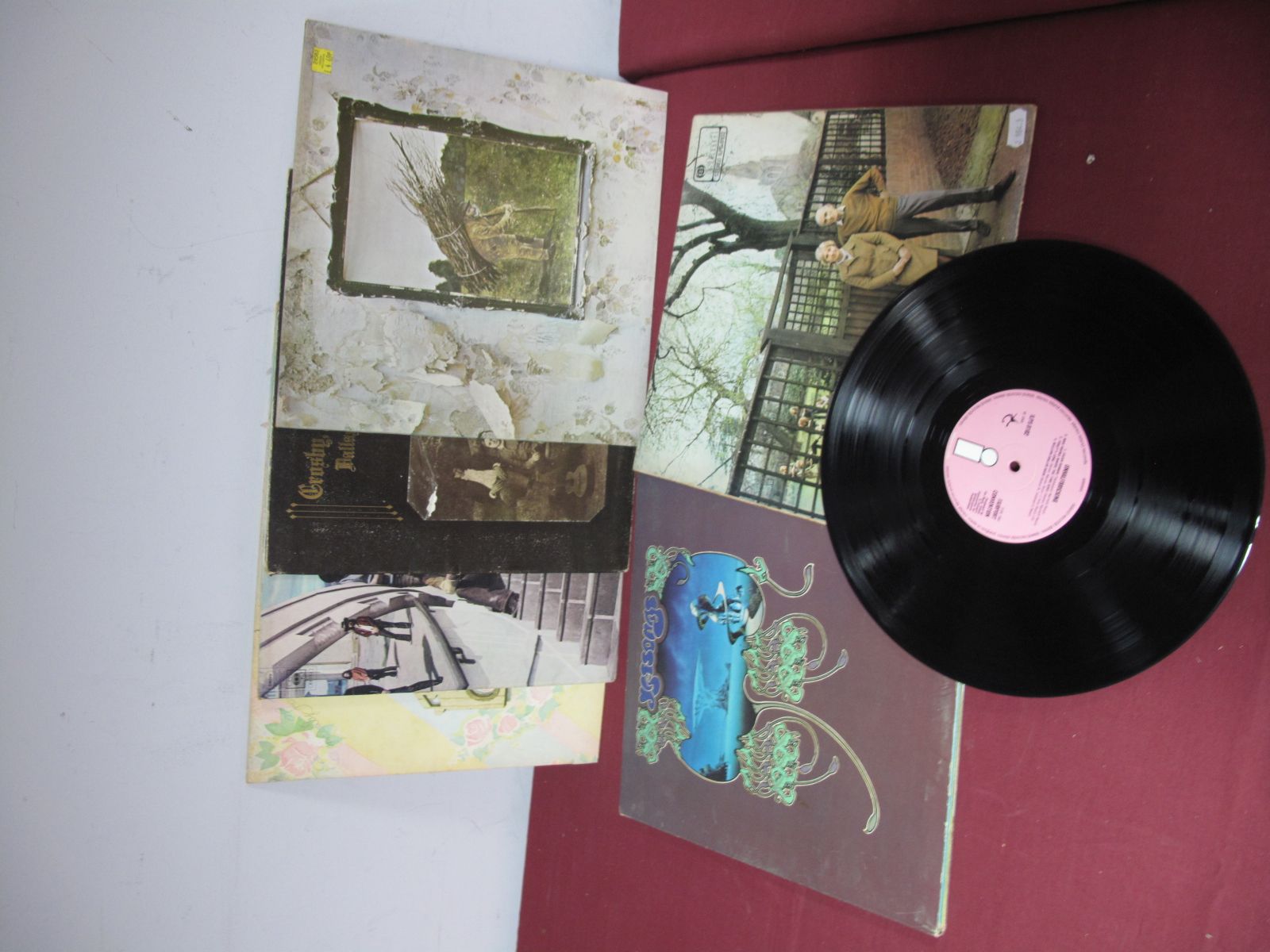 Folk/Prog - Six Albums, to include Yes 'Songs' 3LP quadfold jacket, Atlantic 1973, with booklet; Led