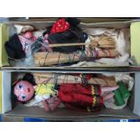 A Pair of Pelham Standard Puppets, a witch and a gypsy, (both boxed).