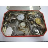 A Collection of Assorted Ladies and Gent's Wristwatches, ladies expanding watch bracelets, a 9ct