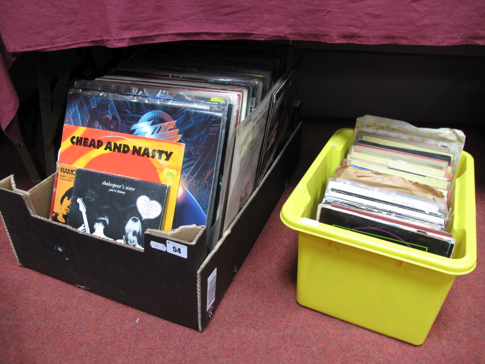 A Quantity of LP's, 45RPM and EP's, to include Elvis, Ramones, Queen, Nine Inch Nails, Iggy Pop,