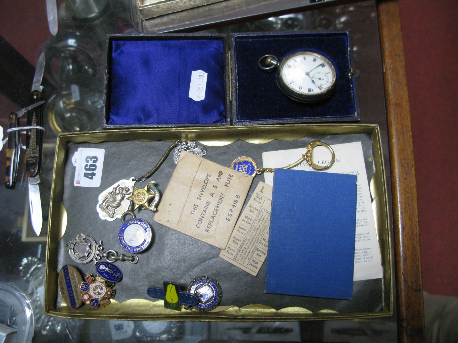 A Hallmarked Silver Cased Openface Pocketwatch, the case bearing import hallmarks, a hallmarked