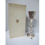 A Hallmarked Silver Limited Edition Goblet "The Fitzwilliam Museum Cup", JB, London 1975, 55/150,