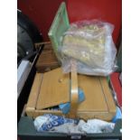 Cottons, buttons, linens, work boxes, etc:- One Box