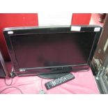 A Ferguson 22" Flatscreen Digital LCD TV and DVD, (HD ready) with remote control and manual.