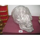 A Damien Hirst Style Crystal Skull.