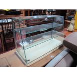 A Cafeteria Counter Display Cabinet, circa mid XX Century, approximately 76cm wide.