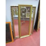 Two Rectangular Gilt Framed Wall Mirrors.