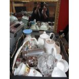 A Queen Anne Coffee Service, Sylvac, Poole, other ceramics, glassware, plated, etc:- One Box plus