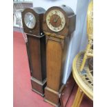 A 1930's Oak Grandmother Clock, with Westminster chimes feature.