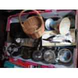 Cutlery, pewter mugs, tie boxes, etc:- One Box