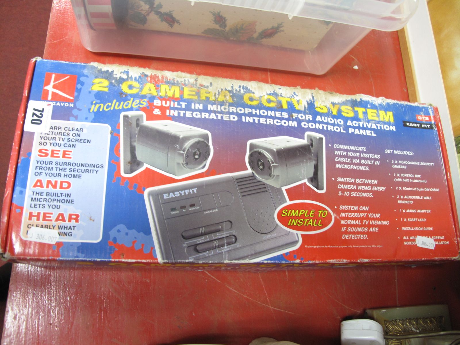 A Two Camera CCTV System, by Kingavon, boxed.