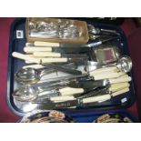 A Quantity of Cutlery, including Alpin, Elkington, Firth, Brearley:- One Tray