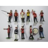 Eleven Mid XX Century Britains Lead Figures, American Military including Fort Henry Guard, US