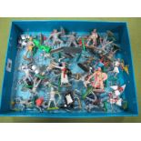 A Quantity of Plastic Knights by Timpo, Britains, Elastolin and Other Manufacturers, good to