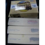 Five Boxed Corgi 'Classics' Diecast Buses, including #97827 Daimler Cwa6 utility, Sheffield