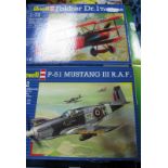Ten Boxed Revell 1:72nd Scale Plastic Model Military Aircraft Kits, including #04177 Fokker D