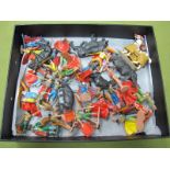 A Quantity of Plastic Bull Fighting Figures including Bulls, very good to playworn.