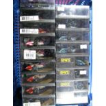 Seventeen Cased 1:43rd Scale Highly Detailed Onyx (Portugal) Model Formula One Cars, from the 1995