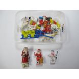 A Mid XX Century Hill Lead Figure Santa; together with a small quantity of plastic figures,