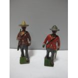 Two Mid XX Century Britains Lead Mexican Military Figures, Officer and Trooper, good.