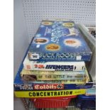 Five Board Games- 1960's and later, The New Avengers, Buck Rogers, 2 x Battle of Little Big Horn,