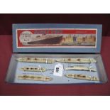 Pre-War Dinky Set No. 51- 'Famous Liners', contains Rex, Queen of Bermuda, Empress of Britain,
