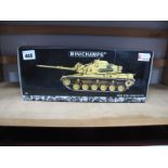 A Minichamps #3500100101 Highly Detailed 1:35th Scale Diecast M60A1 Tank, Operation Desert Storm