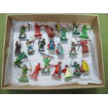 Twenty-Two Plastic and Lead Robin Hood Figures by Crescent, Cherilea, Kellogg's and Other, including