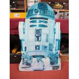 An Original Star Wars R2-D2 Card Standee 1993, slightly faded.