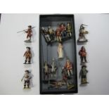 Seventeen Carmen Metal Historical Figures, (various periods), playworn.