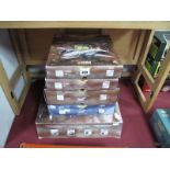 Five Boxed Corgi Aviation Archive 1:144th Scale Diecast Aircraft, #AA32903 Boeing 707-336C,