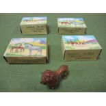 Four Mid XX Century Boxed Britain's Picture Pack Lead 200 Series, #9006 Baby Camel, Malay Tapir, #