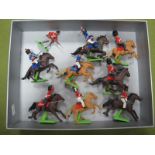 Eight Britains Deetail Napoleonic Mounted Figures and One Foot.
