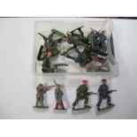 A Small Quantity of Plastic Lone Star Harvey Series Military Figures, including plug in head