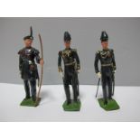 Three Mid XX Century Britains Lead Figures, Royal Company of Archers, Two Officers and a Bowman.