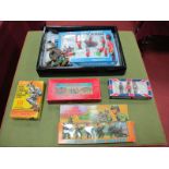 Boxed Plastic Military Sets by Various Makers, including Sacul, Atlantic, among others plus loose