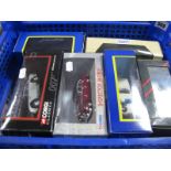 Six Window Boxed Corgi Diecast Model Cars, including #04302 James Bond Aston Martin DBS 'Tomorrow