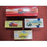 Four Boxed Diecast Commercial Vehicles by Corgi, Matchbox, Corgi #CC13240 1:50th Scale DAF XF