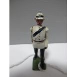 A Britains Circa 1959 Bahamas Police White Officer, (produced for sale in the Bahamas and possibly