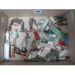 A Quantity of Mid XX Century Figures Both Lead and Plastic with a Medical and First Aid Theme,