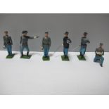 Six Mid XX Century Britains American Civil War Lead Figures, including officers, buglers and