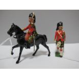 Two Mid XX Century Lead Figures, mounted and foot Highland Officers, very good.