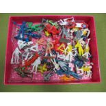 A Quantity of Plastic Spacemen and Aliens, by Marx, Starlux and other manufacturers, very good to