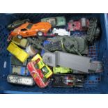 A Quantity of Diecast Vehicles by Dinky, Corgi, Matchbox and others, all playworn.