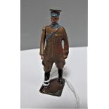 A Mid XX Century Britains Rare Lead AA Patrol Man Walking, overall good, some wear noted.