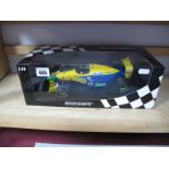 A Window Boxed Minichamps 1:18th Scale Diecast Model F1 Car, Michael Schumacher Car early season