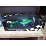 A Window Boxed Minichamps 1:18th Scale Diecast Model F1, #910032 Michael Schumacher, Jordan Ford